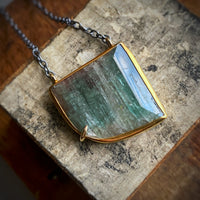 Seafoam Green Tourmaline Necklace